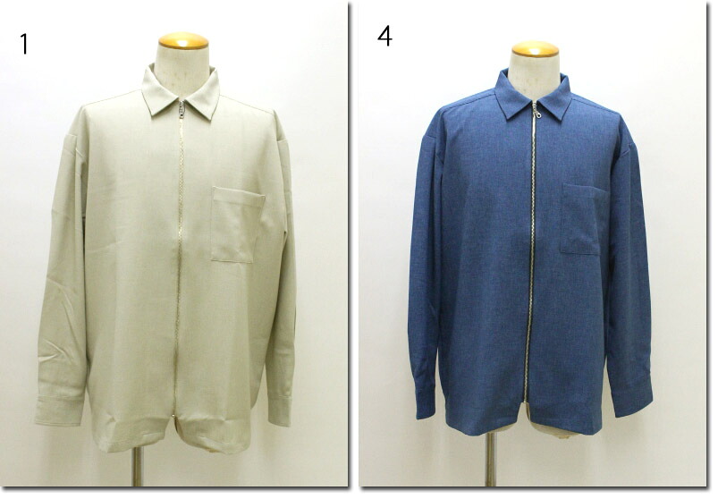 ALLOWED TO UNFOLD　【アロウドトゥアンフォールド】　TECHトロ　ZIPシャツ　0704-31401