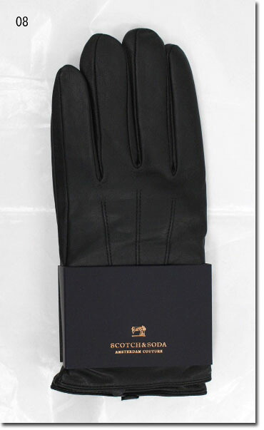 SCOTCH&SODA【スコッチ＆ソーダ】　レザーグローブ　手袋　やぎ革　　292-28705｜Barbizon バルビゾン 7,869円