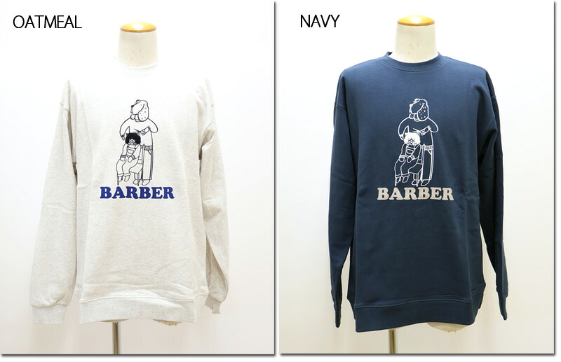 modemdesign　【モデムデザイン】　BARBER　プリントスウェット　犬＆猫　トレーナー　長袖　　M-2404262