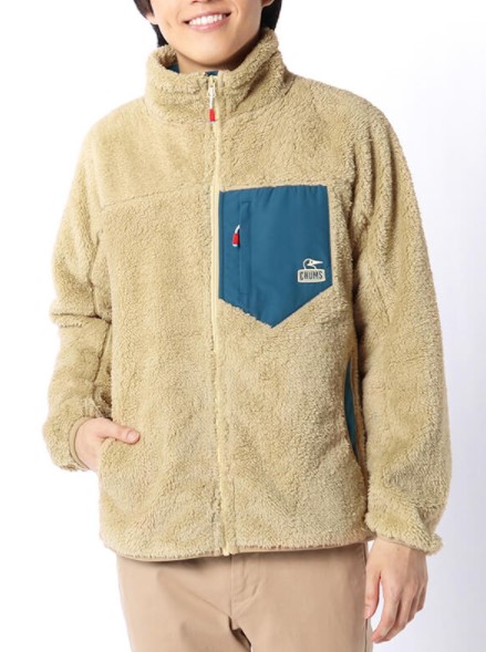 CHUMS 【チャムス】 ボンディングフリース フルジップジャケット ボア 照明ランプ Bonding Fleece CH04-1277
