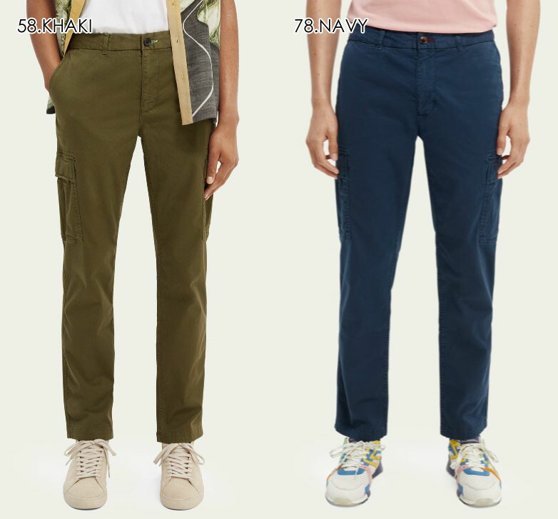 SCOTCH&SODA 【スコッチ&ソーダ】 ストレッチカーゴパンツ スリムフィット ツイルチノ Stuart cargo slim-fit twill chino 282-51518|Barbizon バルビゾン