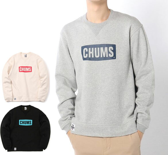 CHUMS 【チャムス】 ロゴクルートップ トップス 流汗 調教師 裏起毛 CHUMS Logo Crew Top CH00-1299
