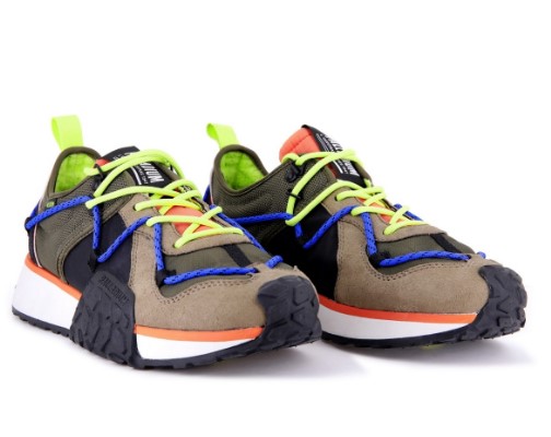 PALLADIUM 【パラディウム】 S-Rush エスラッシュ TROOP RUNNER LACE IT OLIVE NIGHT FIRECRACKER スニーカー シューズ 靴 カジュアル 77997-335|Barbizon バルビゾン