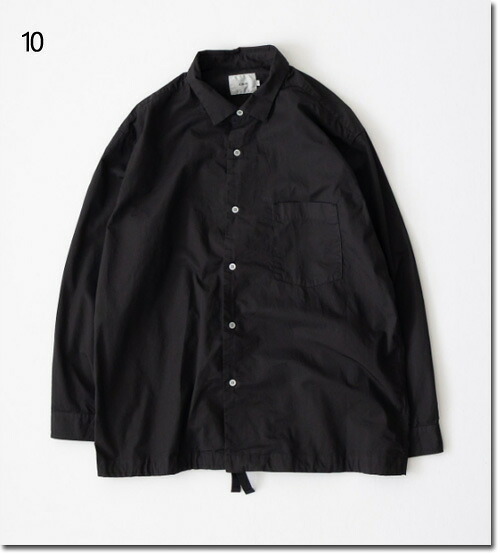 RINEN 【リネン】　70/1ツイル 裾ヒモレギュラーカラーシャツ　R39504