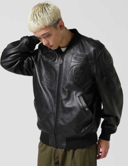 楽天市場】【送料無料】AVIREX COMFORTABLE LEATHER SWING TOP【783