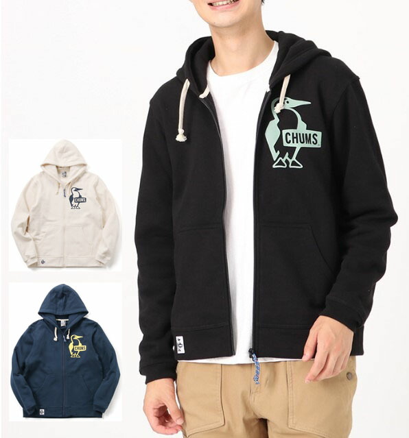 CHUMS 【チャムス】 ブービーロゴジップパーカー トップス スウェット Booby Logo Zip Parka 裏起毛 トレーナー CH00-1420