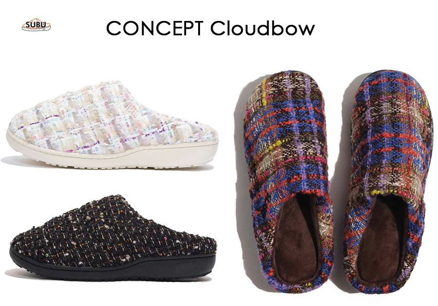 SUBU TWEED Cloudbow サイズ1 (24-25.5cm) Amazon | [スブ] WINTER SANDALS TWEED 3COLOR CONCEPT Prism