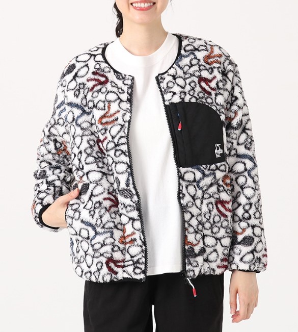 CHUMS　【チャムス】　エルモフリースリバーシブルブルゾン　レディース　女性　フリースジャケット　アウター　Elmo Fleece Reversible Blouson　ch14-1381｜Barbizon バルビゾン