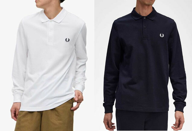 FRED PERRY　【フレッドペリー】　コットンピケ　長袖ポロシャツ　ロングスリーブ　The Fred Perry Shirt　M6006