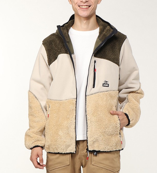 CHUMS　【チャムス】　ボンディングフリースパネルパーカー　アウター　フリース　フード　ジップアップ　Bonding Fleece Panel Parka　CH04-1419｜Barbizon バルビゾン