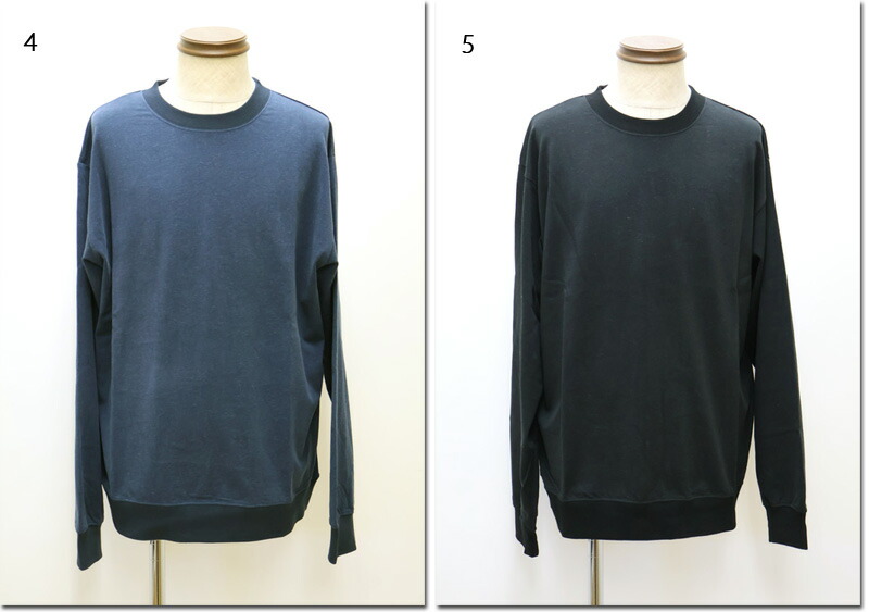 ALLOWED TO UNFOLD　【アロウドトゥアンフォールド】　麻混プレーティング天竺　スウェット　ロンT　プルオーバー　0702-61201