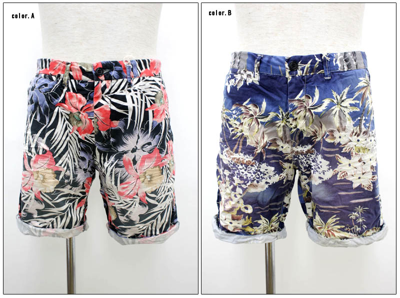 SCOTCH＆SODA 【スコッチウイスキー＆炭酸ソーダ】 フラワープリントショーツ さる股引き 花柄 SC81123-31