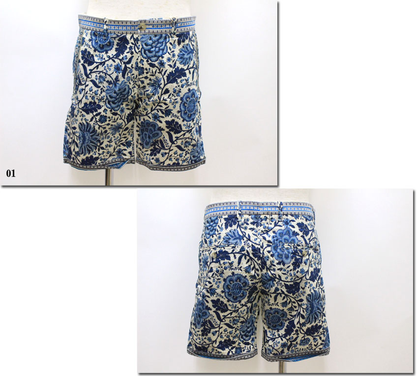 SCOTCH＆SODA 【スコッチウイスキー＆洗濯ソーダ】エスニック御花柄遊撃手ズボン下 さる股引き 二分の一ズボン下  292-52531【10P09Jul16】