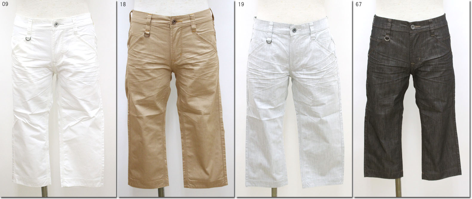 NICOLE CLUB FOR MEN　【ニコルクラブフォーメン】　シャンブレーツイルクロップドパンツ　8264-5400｜Barbizon バルビゾン