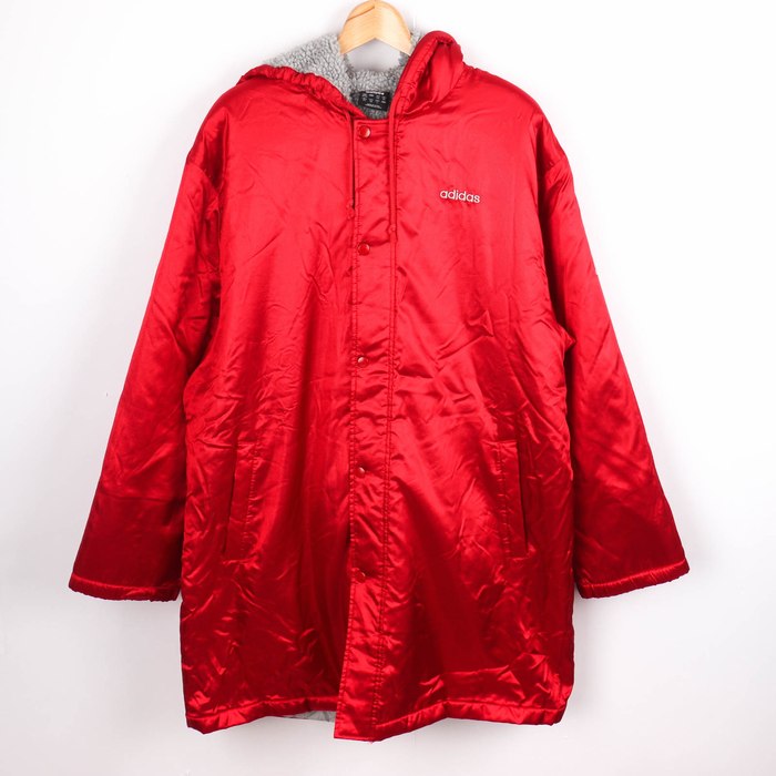 adidasフード付きベンチコート新品未使用XL(LL) 楽天市場】アディダス ベンチコート ロングコート フード付き ナイロン