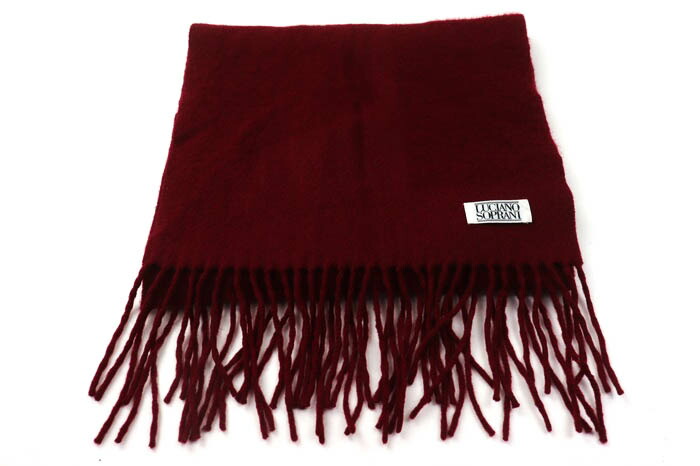 楽天市場】ルチアーノソプラーニ 大判 マフラー ストール レッド 無地