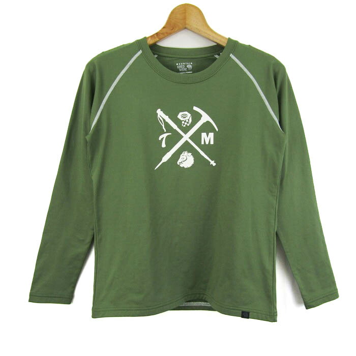 マウンテンハードウェア 長袖Ｔシャツ クルーネック アウトドア トップス レディース Mサイズ グリーン系 MOUTAIN HARD WEAR 楽天市場】マウンテンハードウェア 長袖Tシャツ クルーネック