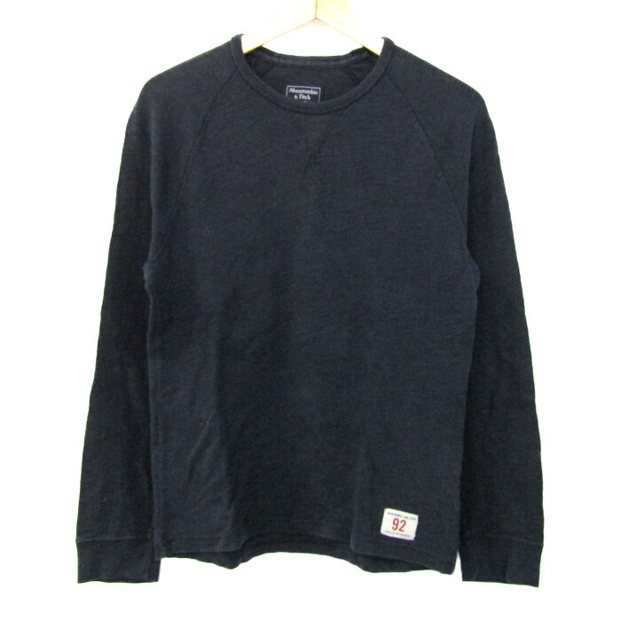 本物正規◆アバクロ◆長袖Tシャツ 背面ビッグロゴ■XL■2589-900■黒■綿100％/新品 アバクロ ロンT（ブランドアバクロンビー\u0026フィッチ）（T