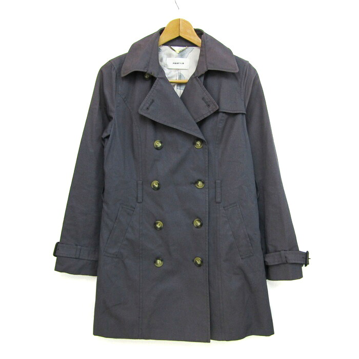 FRAY I.D フレイアイディー トレンチコート ブランド アウター レディース グレー 【中古】｜barce