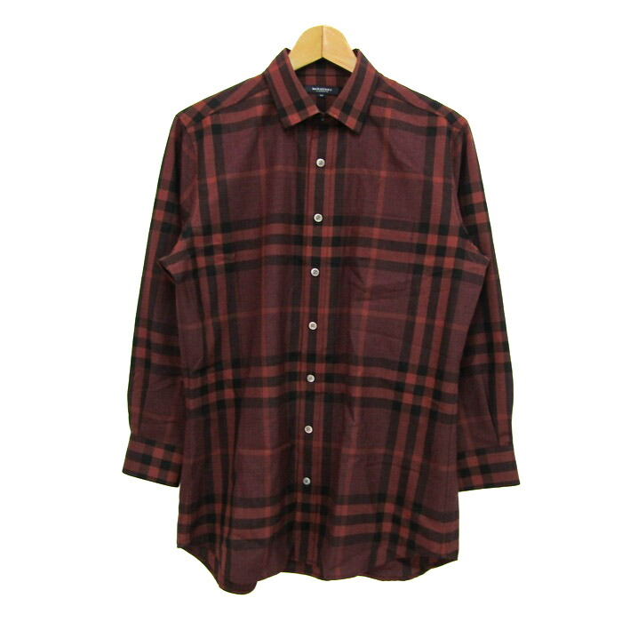 バーバリー　チェック柄長袖シャツ　サイズM 楽天市場】バーバリー BURBERRY チェックシャツ 長袖シャツ 衣料
