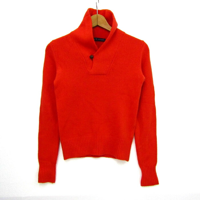 Polo by Ralph Lauren オレンジセーター Sサイズ ポロラルフローレン(POLO RALPH LAUREN)|コットンセーター