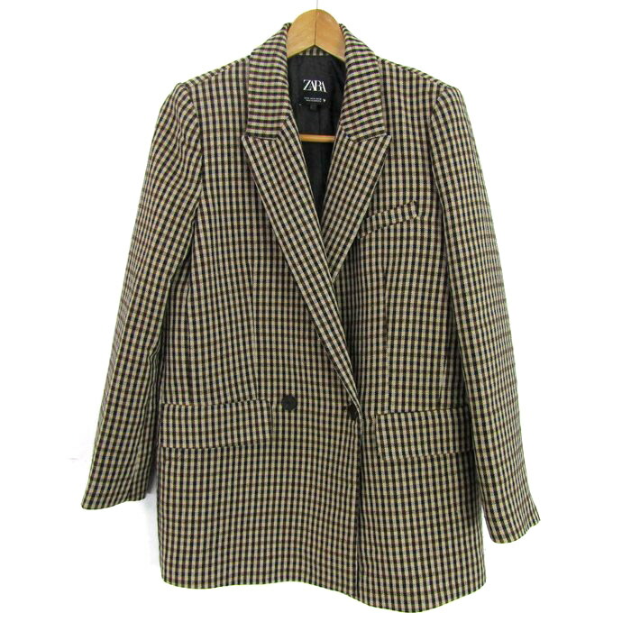 新品☆ZARA ザラ タイベルト付きチェック柄ブレザージャケット M 楽天市場】古着 未使用 ZARA ザラ チェック柄 ショート丈