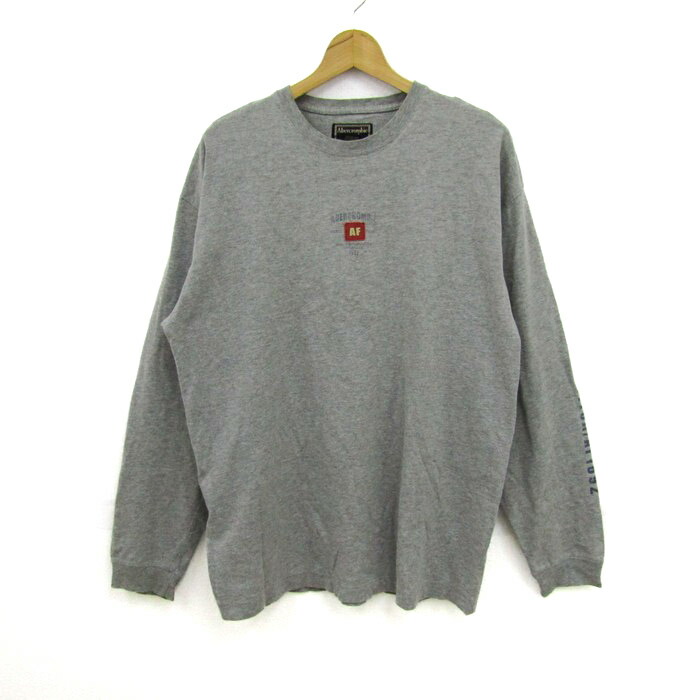 本物正規◆アバクロ◆長袖Tシャツ 2174-112 杢灰/M ■新品