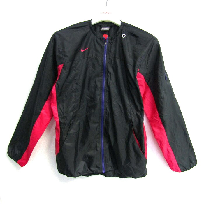 90s NIKE ‼︎TENNISロゴ ウインドブレーカートリコロールカラー女子M 古着 NIKE 90s パターンカラー ウィンドブレーカー | Flamingo