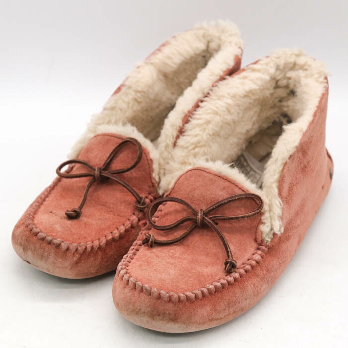 UGG　ボアモカシン　ピンク24㌢新品未使用 海外限定ピンク】UGG：CLASSIC ULTRA MINI PLATFORMのキッズ