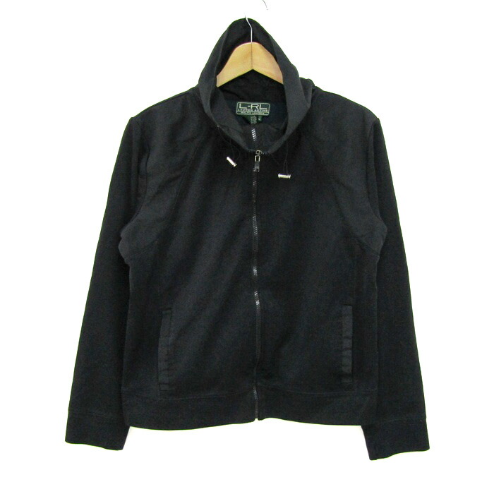 RALPH LAUREN ラルフローレン 照明ランプ色つや上衣 前掛け アウター レディース M大きさ 黒いこと 【中古】