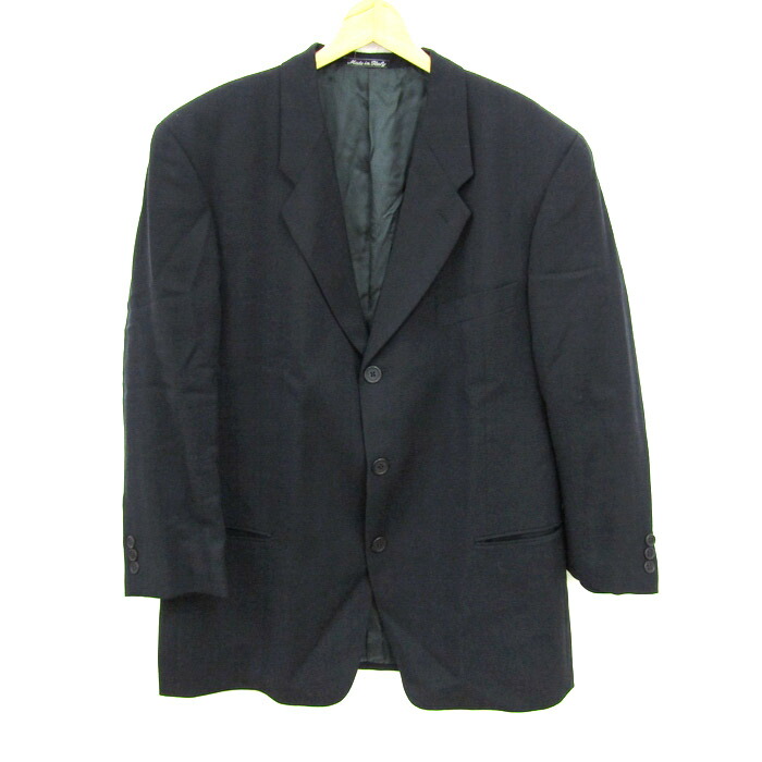 GIORGIO ARMANI ダブルテーラードジャケット ネイビー/TW107 ジョルジオアルマーニ GIORGIO ARMANI 紺ブレ テーラード