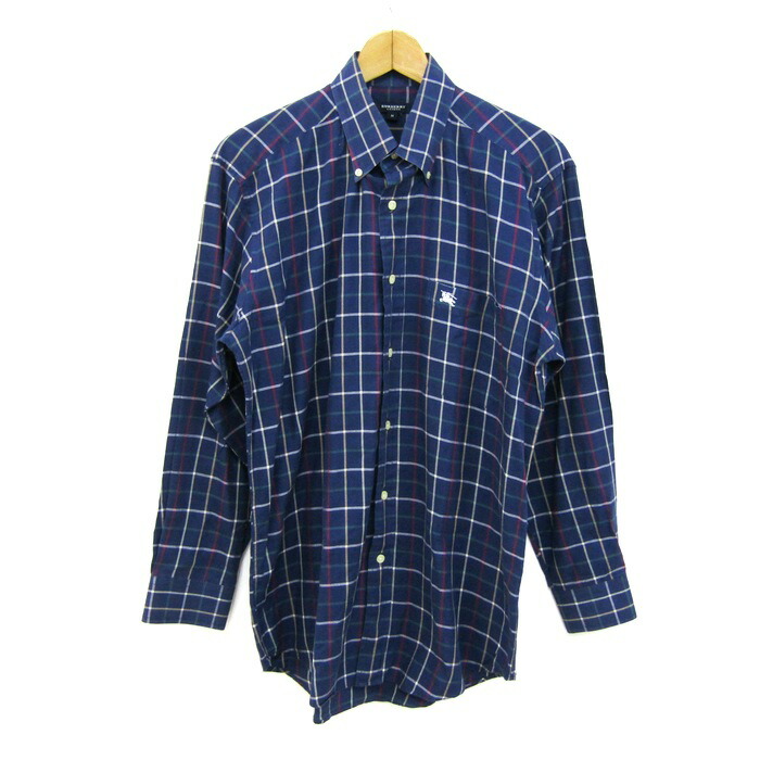 極美品　BURBERRY バーバリー メンズ　長袖シャツ　M BURBERRY 美品 クリーニング済み バーバリー ノバチェック 長袖