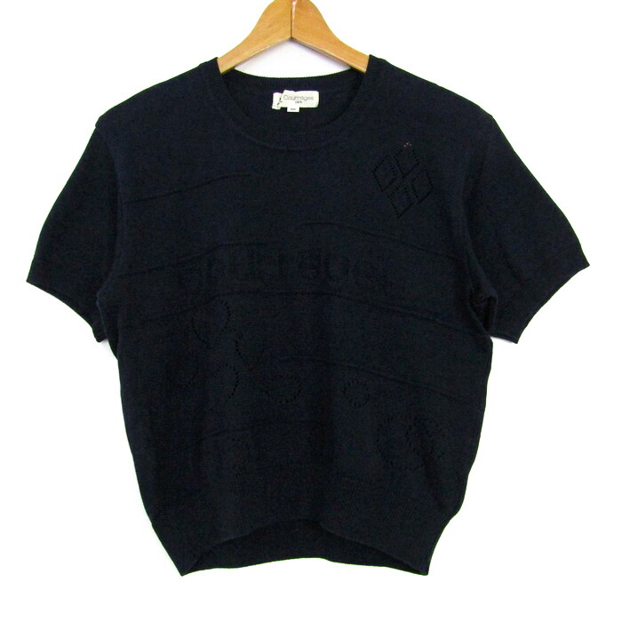 Courrèges 21 コットンニット　ヴィンテージニット　レッド　サイズ38 クレージュ courreges クレージュ21 厚手ニット 赤ニット - メルカリ