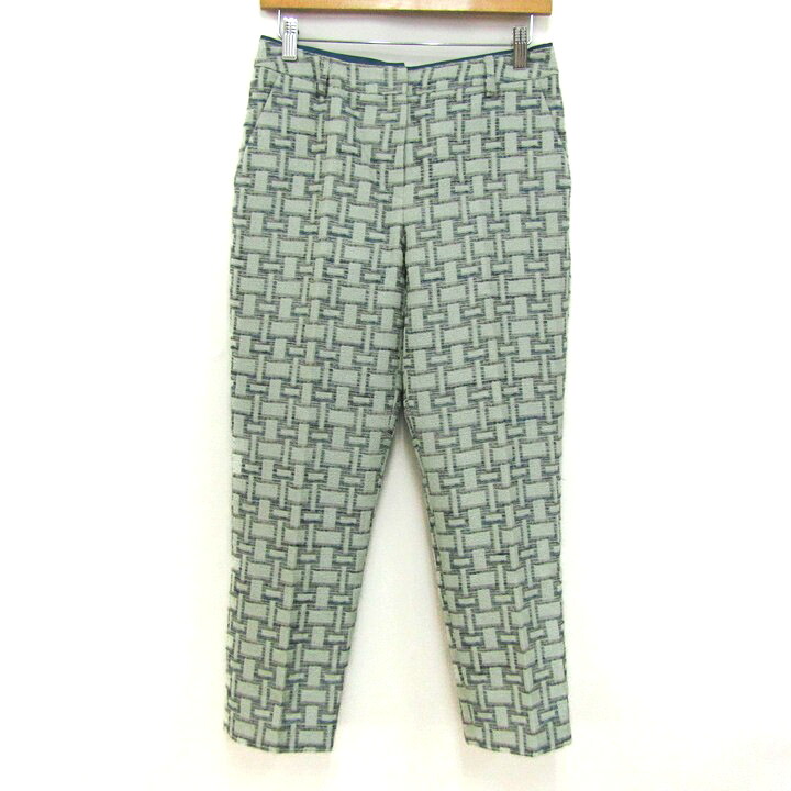 【39%OFFクーポン配布中 7/19 20:00~7/26 01:59】TRUSSARDI トラサルディ ロングパンツ 未使用 リネン混 ブランド ボトムス レディース 2月7日サイズ グリーン系 【中古】|barce