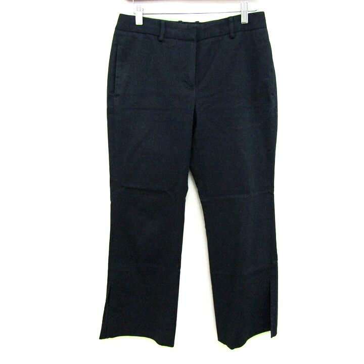 【39%OFFクーポン配布中 7/19 20:00~7/26 01:59】theory luxe セオリーリュクス パンツ ボトムス ストレッチ 日本製 レディース 40サイズ ネイビー 【中古】|barce