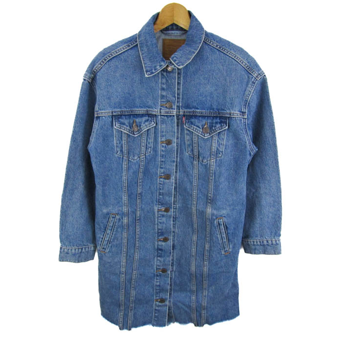 Levi's リーバイス デニムジャケット アウター デニムシャツ プレミアム レディース XSサイズ ブルー 【中古】｜barce