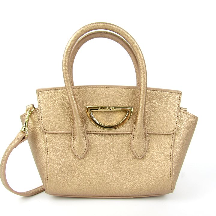 新品　サマンサタバサ　2way ショルダーバッグ　デニム生地　ブラウン 新品 サマンサタバサ 2way ショルダーバッグ デニム生地 ブラウン