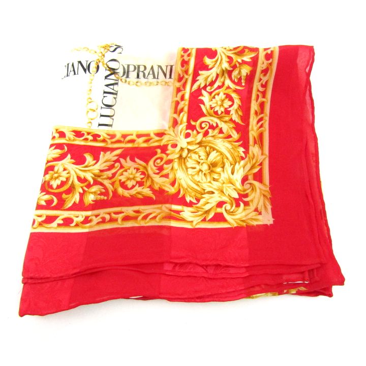 楽天市場】ルチアーノソプラーニ シルク スカーフ 大判 ピンク