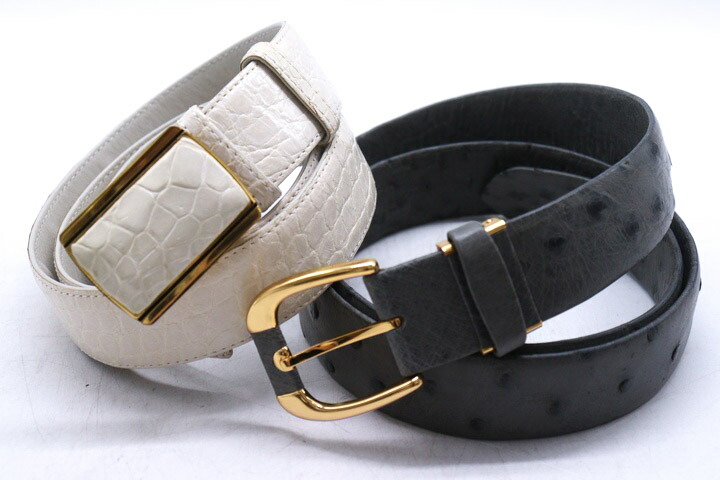 楽天市場】JOHN LOBB ジョンロブ クロコダイル ベルト 95 ブラック
