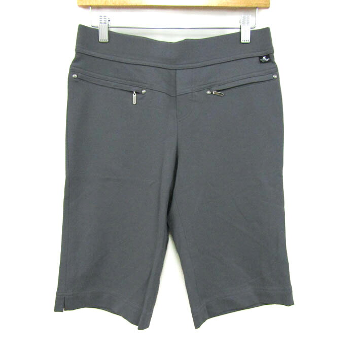 【39％OFFクーポン配布中 7/19 20:00～7/26 01:59】courreges クレージュ ショートパンツ ボトムス ハーフパンツ バミューダ 未使用品 レディース 9(38)サイズ グレー 【中古】｜barce