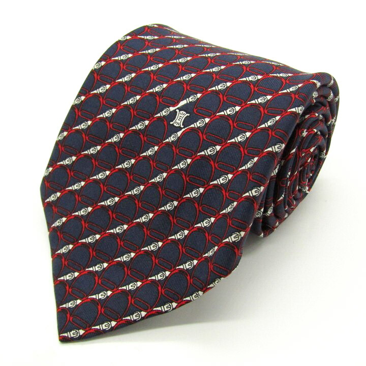 ※Teddy様꧁新品未使用꧂ セリーヌ ネクタイ 無地 ソリッド マカダム柄 Teddy様꧁新品未使用꧂ セリーヌ ネクタイ 無地 ソリッド マカダム柄