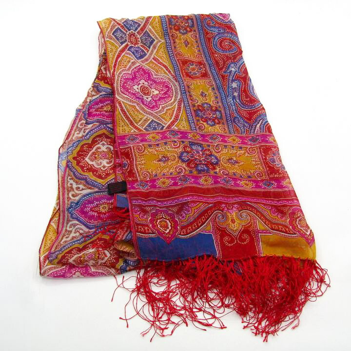 楽天市場】イタリア製 ETRO エトロ ストール マフラー ペイズリー柄