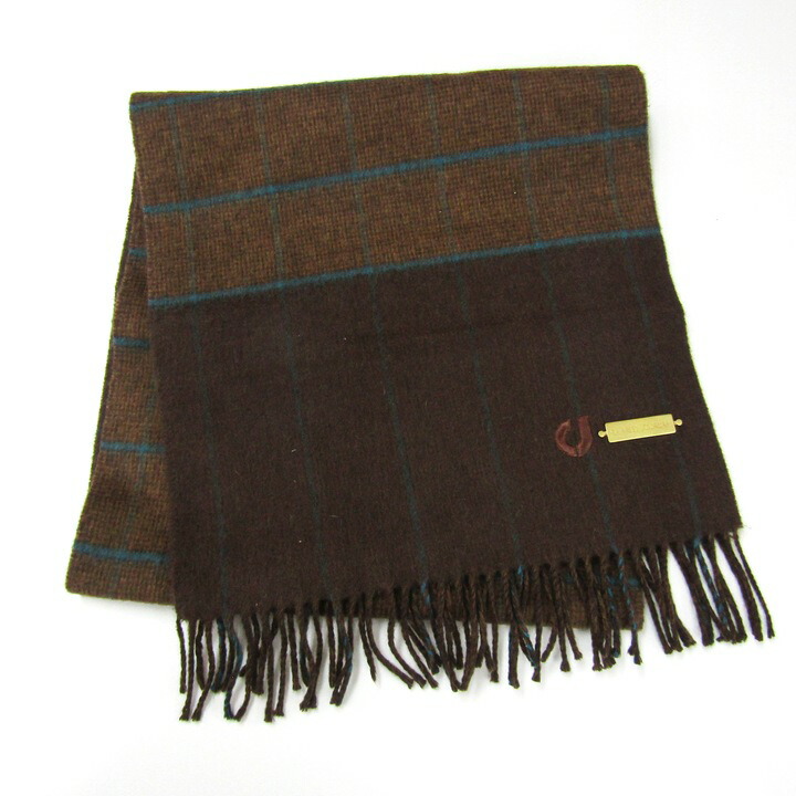 楽天市場】◇CHARLES JOURDAN◇イタリア製マフラー◇茶×グレー系