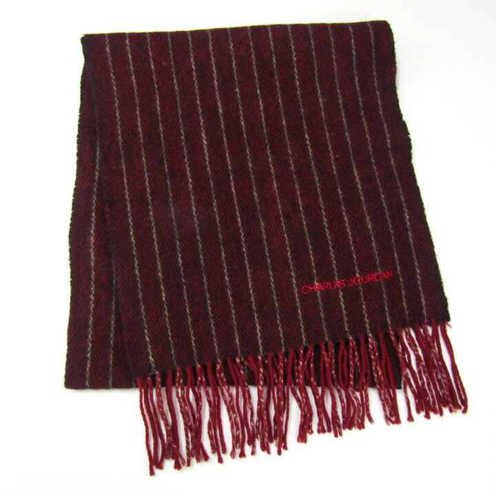 楽天市場】◇CHARLES JOURDAN◇イタリア製マフラー◇茶×グレー系