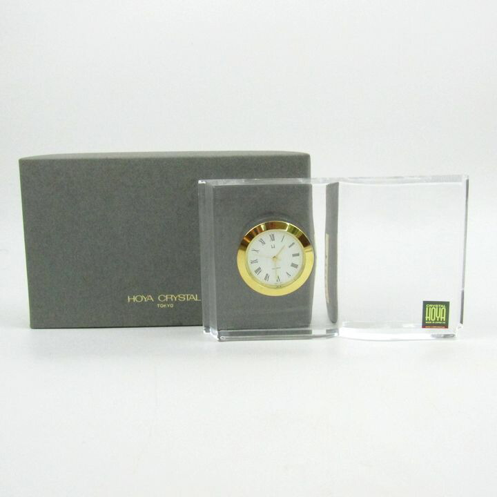 楽天市場】【中古】 HOYA Rofty クリスタル 時計 ホヤクリスタル