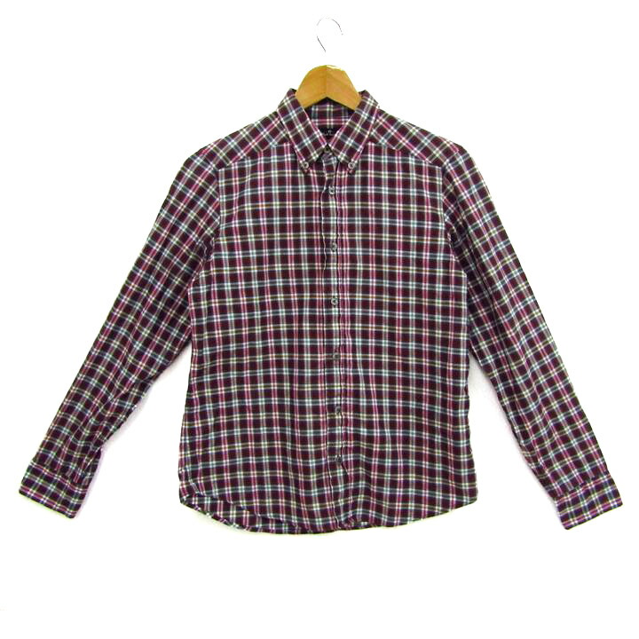 【送料無料】Paul Smith（ポールスミス）の長袖総柄シャツ　XLサイズ ポールスミスPaul Smith PS ステッカープリント総柄長袖シャツ マルチ