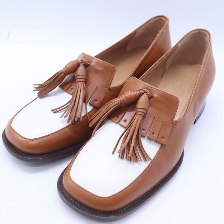 楽天市場】HIROFU ヒロフ 07347 レザーレースアップパンプス 22