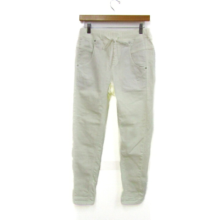 【39％OFFクーポン配布中 7/19 20:00～7/26 01:59】ISKO イスコ ロングパンツ 未使用 ストレッチ ブランド ボトムス 日本製 白 レディース 38サイズ ホワイト 【中古】｜barce