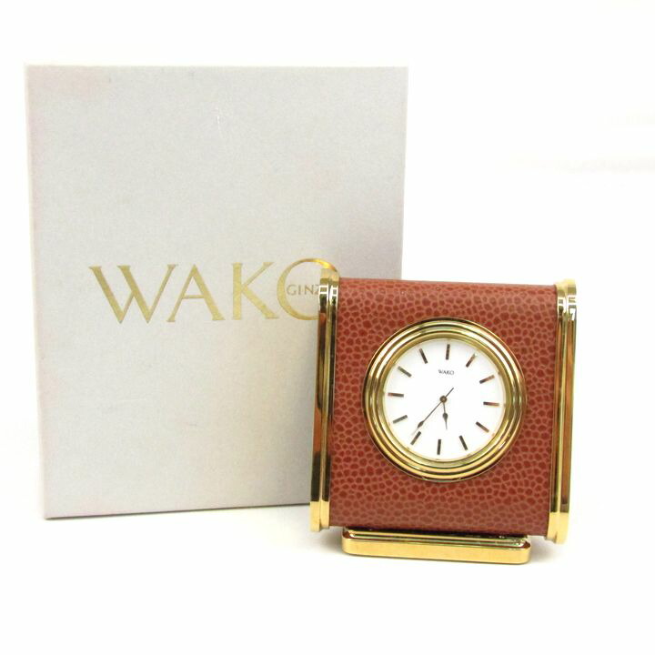 楽天市場】WAKO【和光】クロック 置時計 クオーツ QW907G オニキス