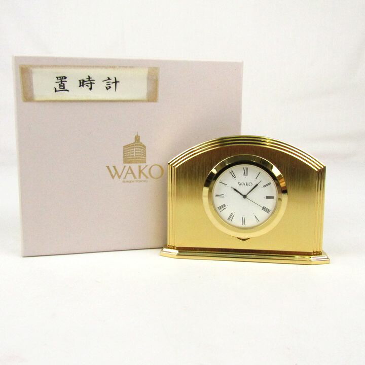 楽天市場】WAKO【和光】クロック 置時計 クオーツ QW907G オニキス